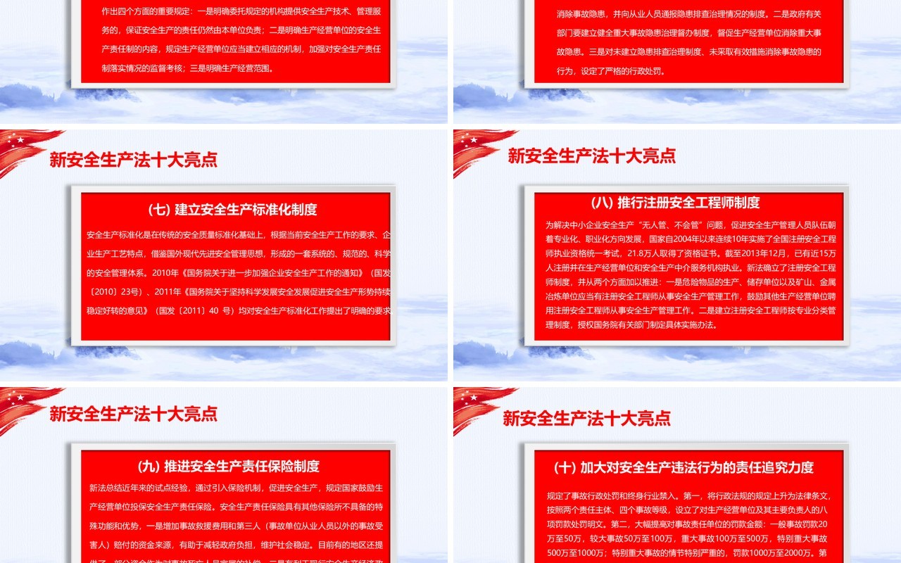 现代红色主题安全生产第一季PPT模板