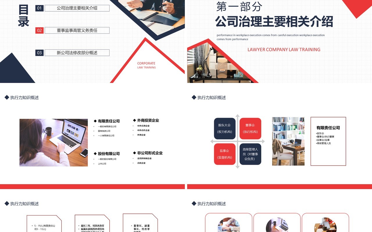 律师事务所公司法培训动态PPT模板