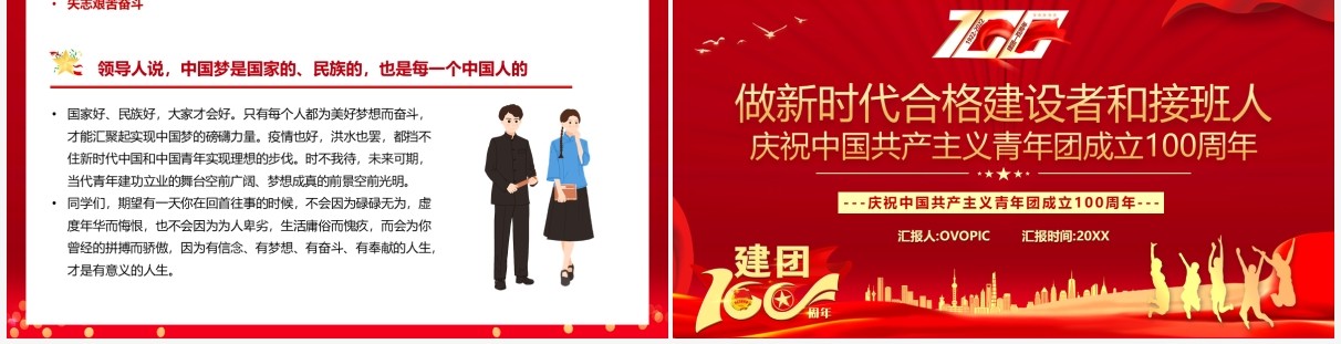 做新时代合格建设者和接班人PPT模板