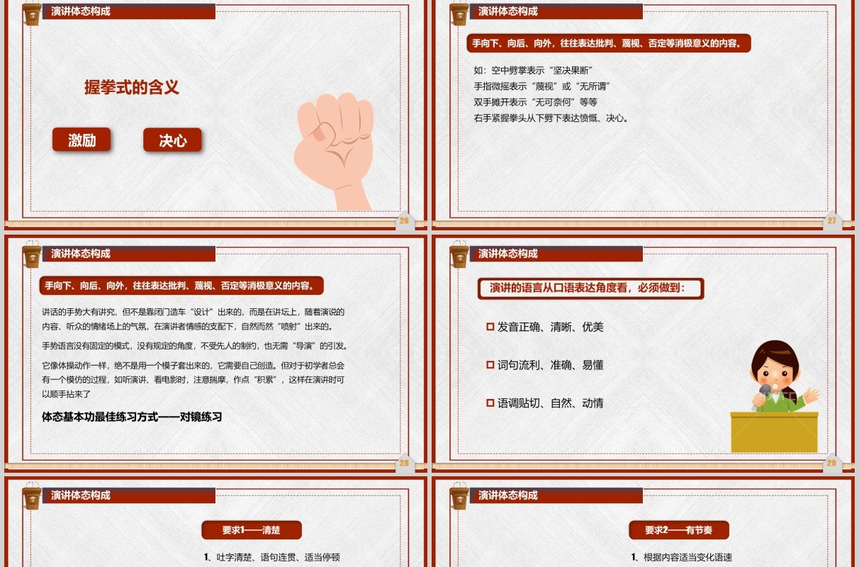企业培训PPT演讲技巧模板
