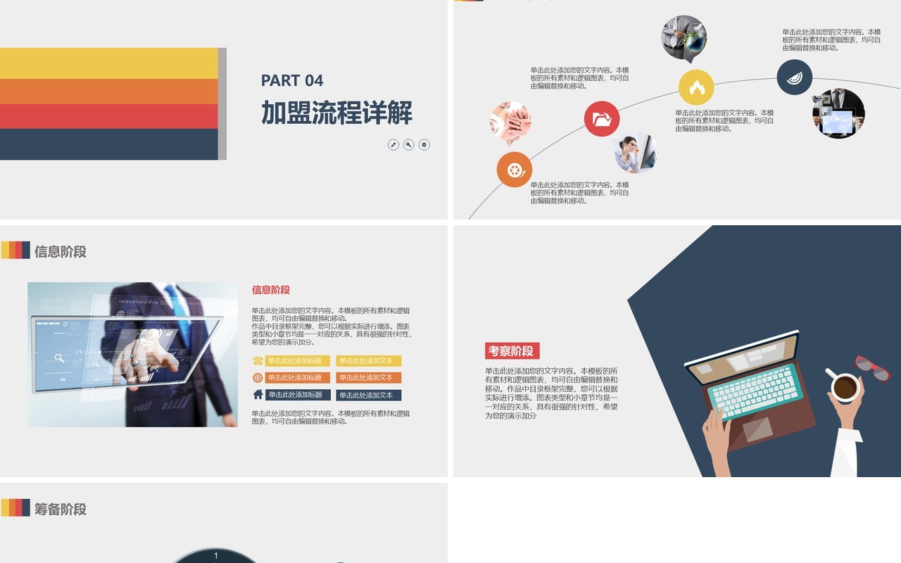招商加盟连锁经营计划书PPT模板