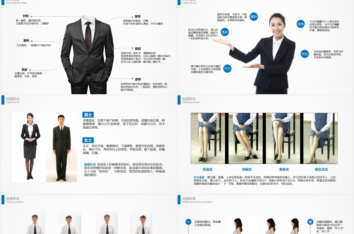 商务礼仪与职业形象培训课件PPT模板