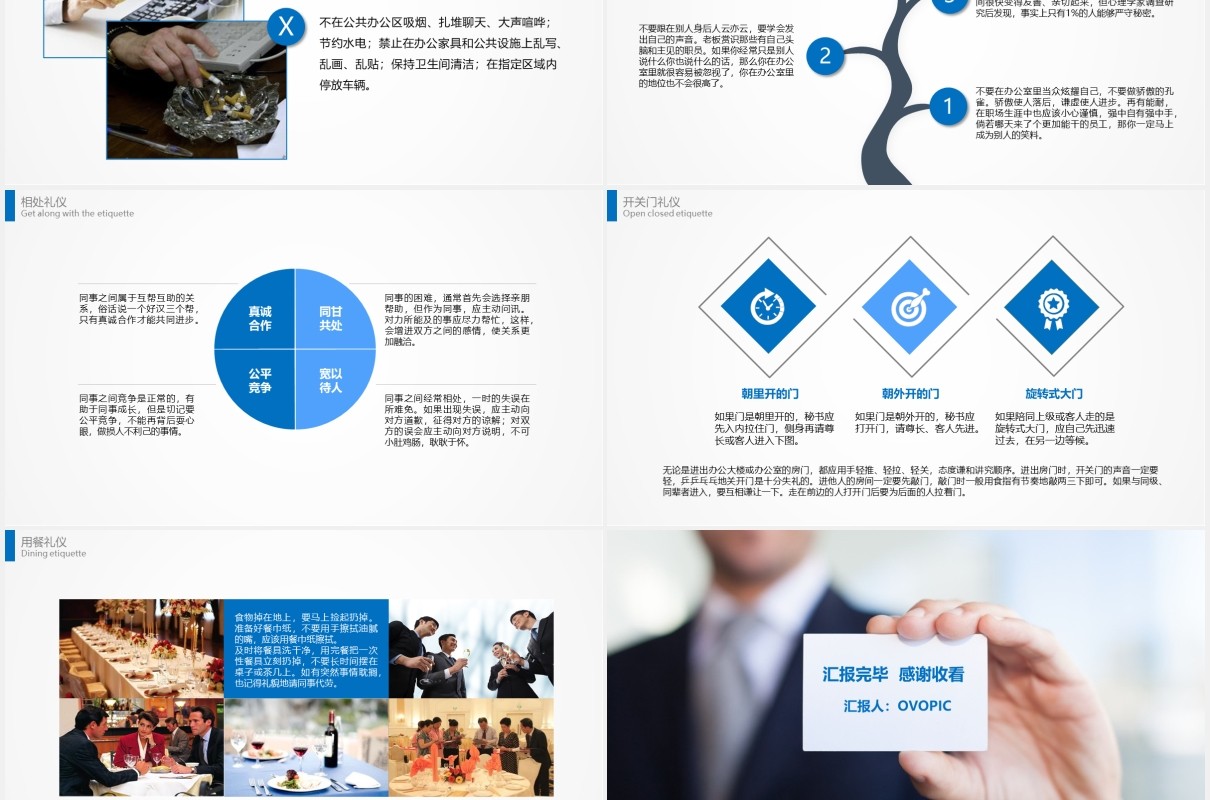 商务礼仪与职业形象培训课件PPT模板
