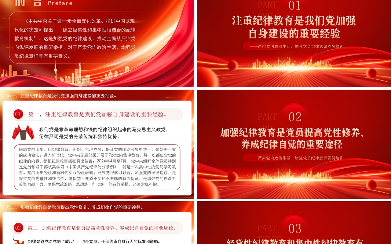经常性和集中性相结合的纪律教育机制PPT模板