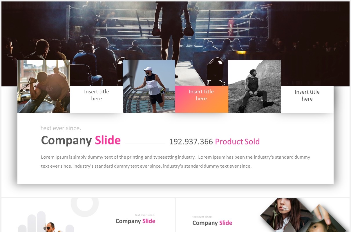 时尚公司宣传介绍PPT图表模板Company Slides Powerpoint Template
