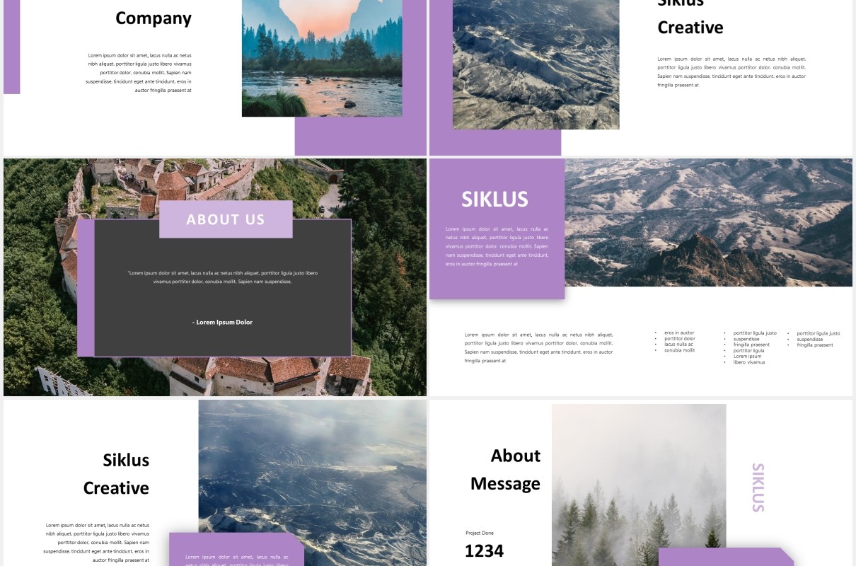 商务项目周期信息图表PPT模板siklus powerpoint template
