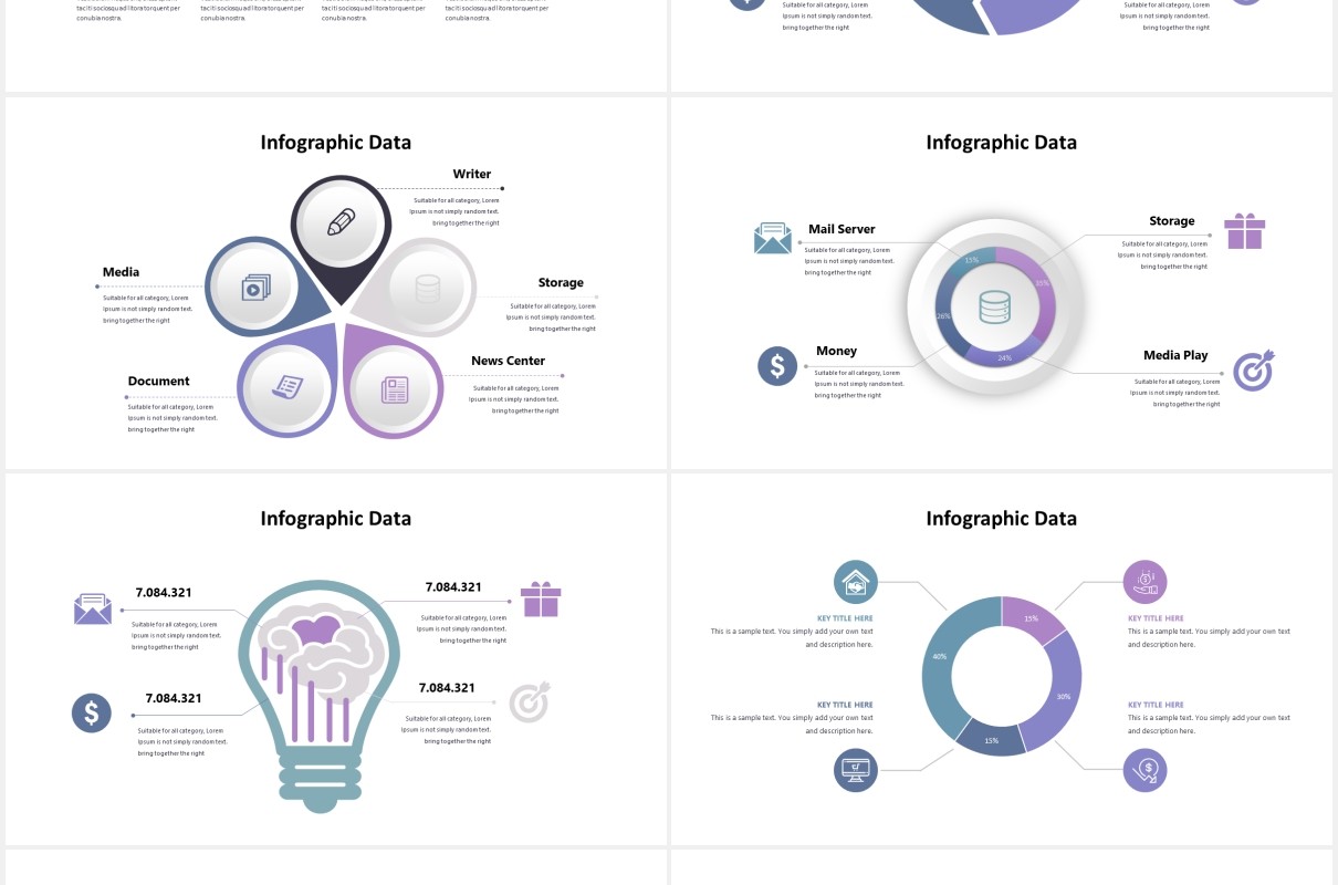 商务项目周期信息图表PPT模板siklus powerpoint template