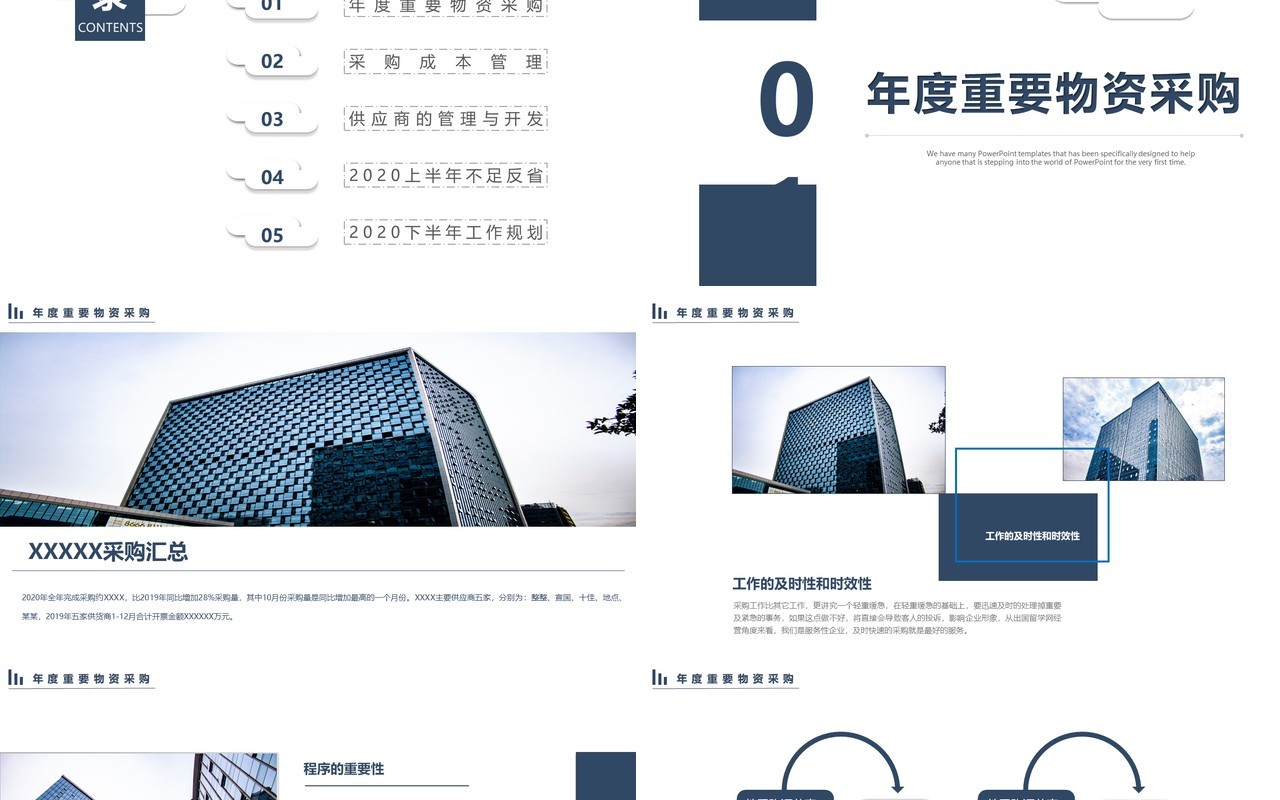 2020简洁工作计划总结述职报告PPT模板