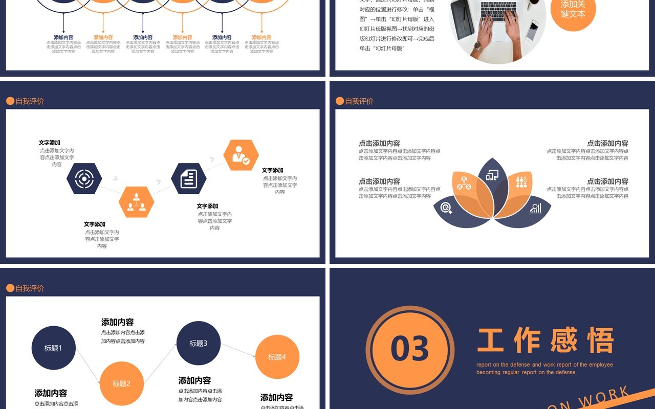 员工转正答辩工作述职报告动态PPT模板