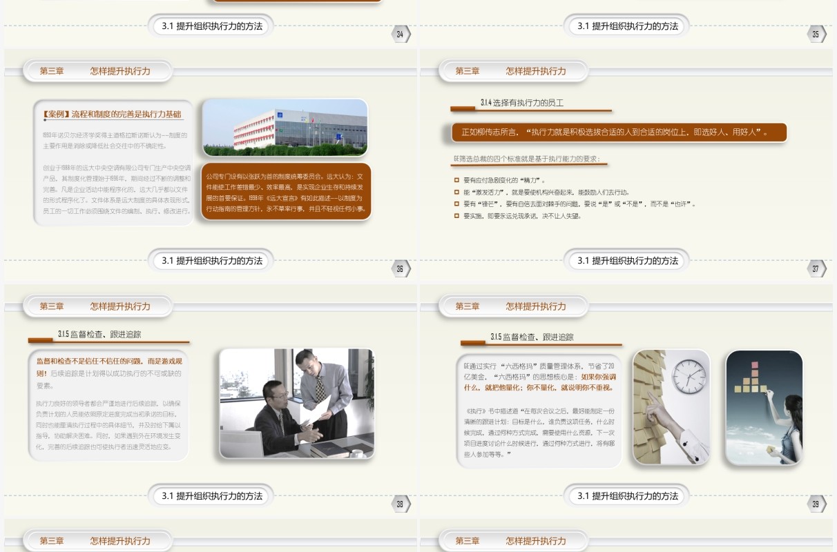 微粒体企业培训教材员工执行力培训PPT模板