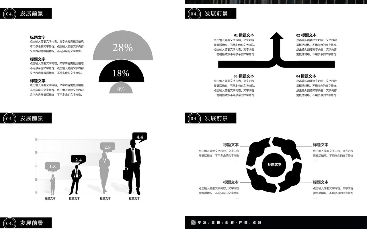 黑色商务风企业宣传公司介绍主营业务通用PPT模板