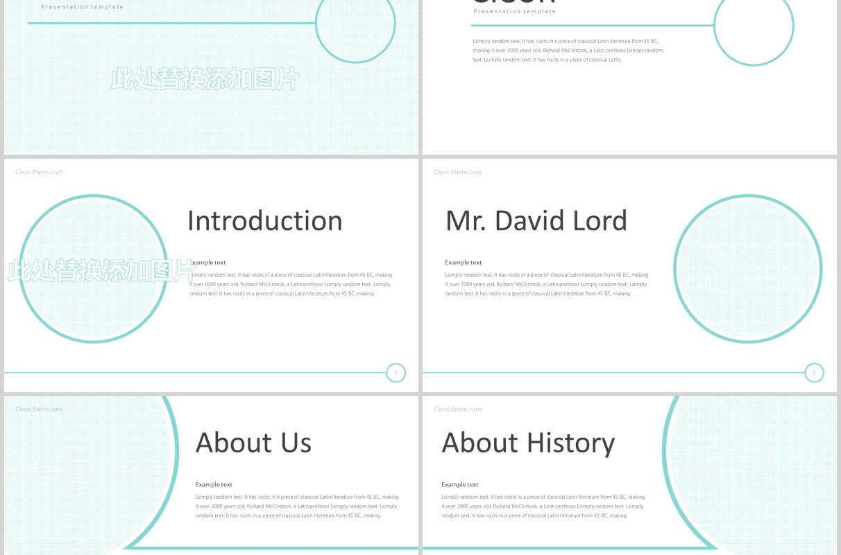 企业简介公司介绍宣传PPT版式设计模板Cleon - Powerpoint Template