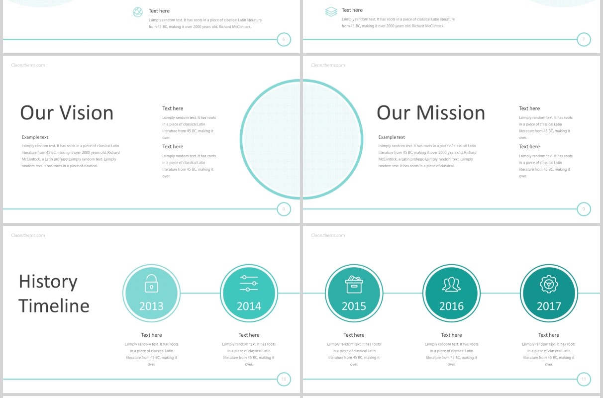 企业简介公司介绍宣传PPT版式设计模板Cleon - Powerpoint Template