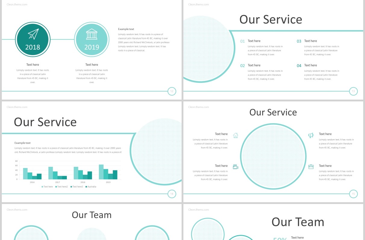 企业简介公司介绍宣传PPT版式设计模板Cleon - Powerpoint Template