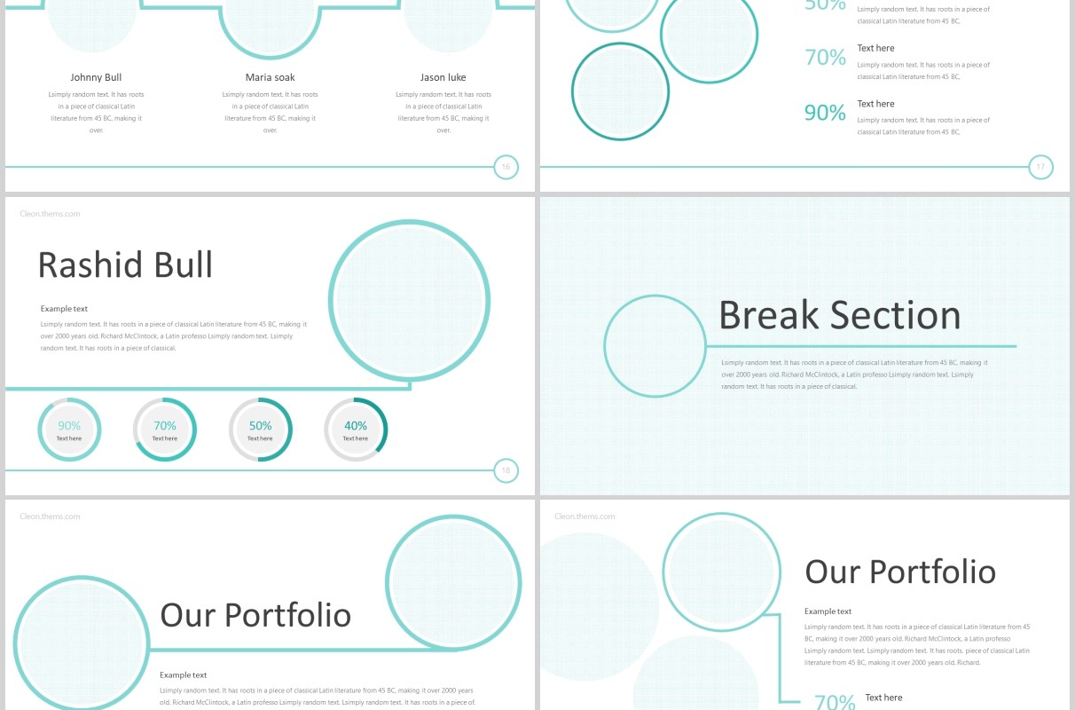 企业简介公司介绍宣传PPT版式设计模板Cleon - Powerpoint Template