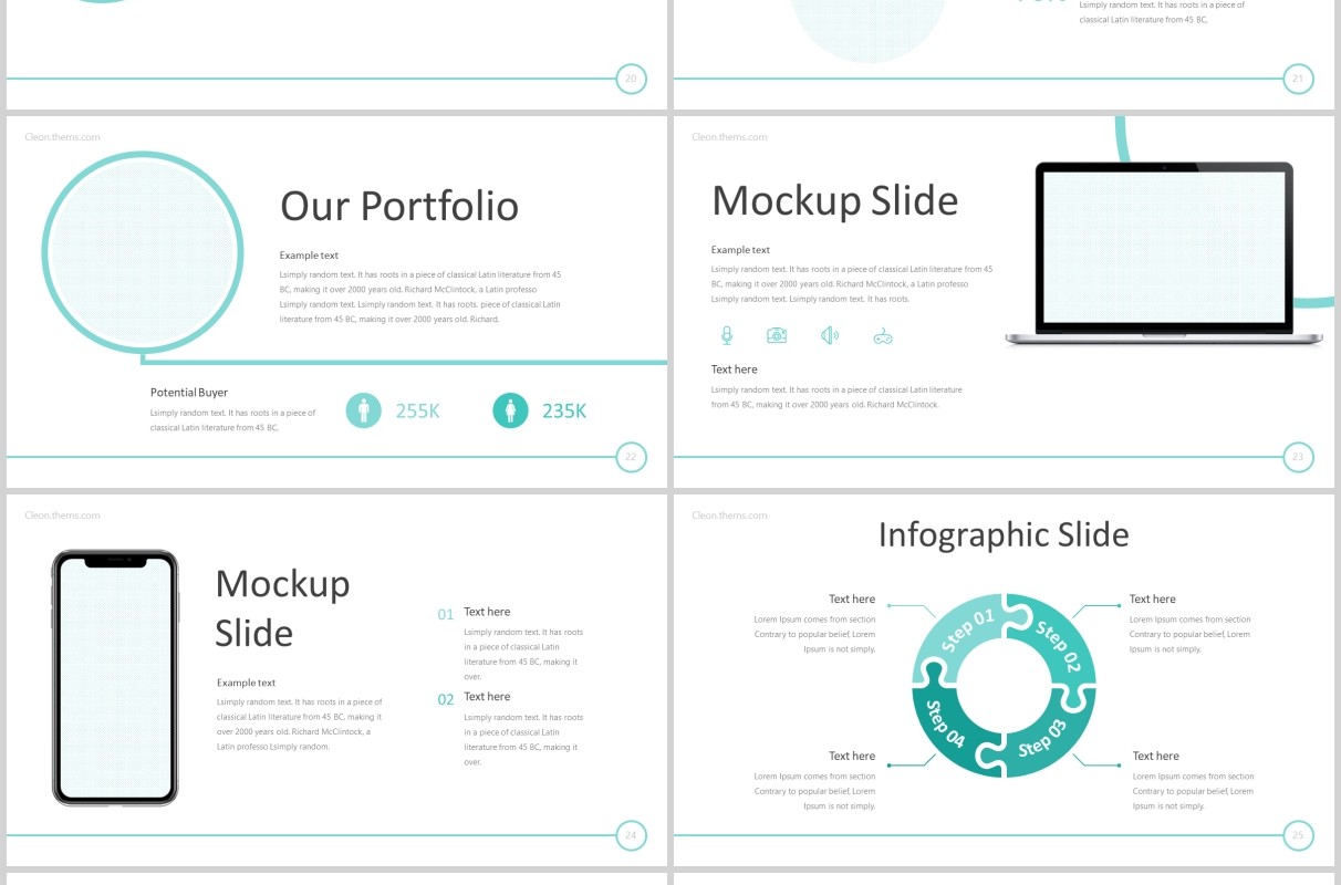 企业简介公司介绍宣传PPT版式设计模板Cleon - Powerpoint Template