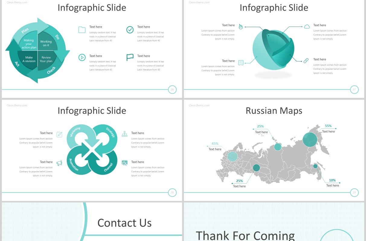 企业简介公司介绍宣传PPT版式设计模板Cleon - Powerpoint Template