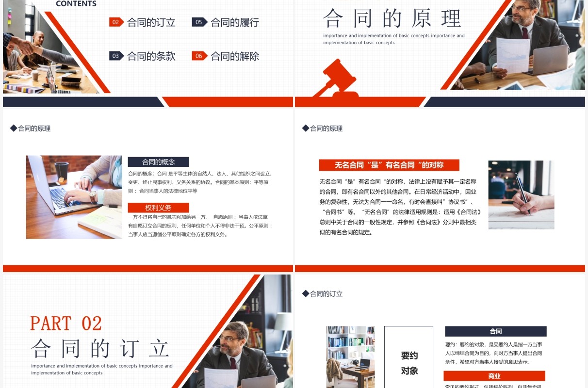 合同法律风险防范动态PPT模板