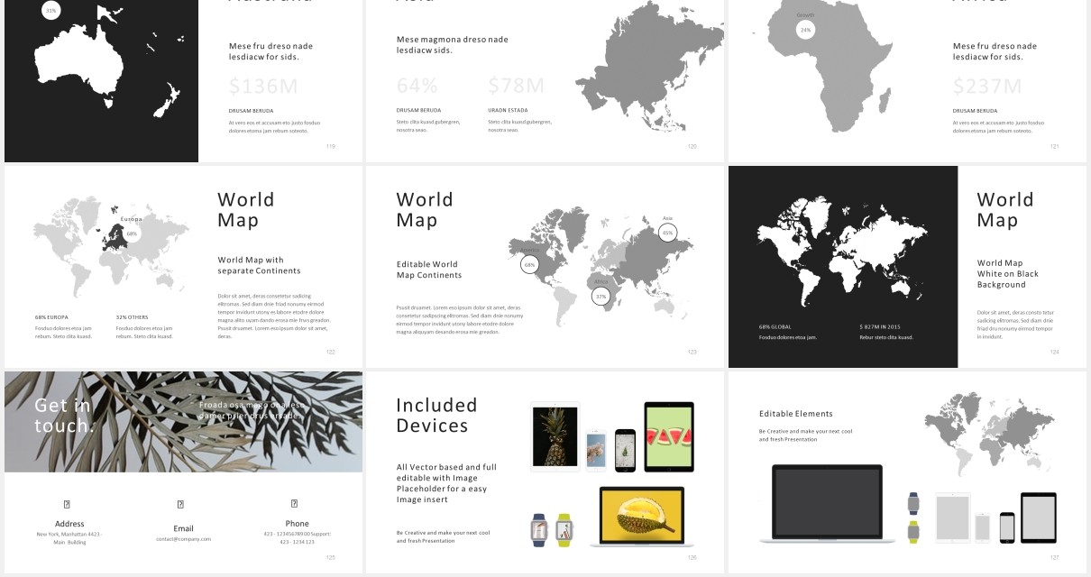 工作报告图文展示汇报PPT模板Be. Powerpoint Presentation Template