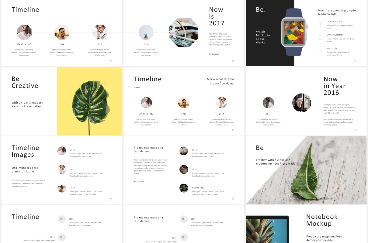 工作报告图文展示汇报PPT模板Be. Powerpoint Presentation Template