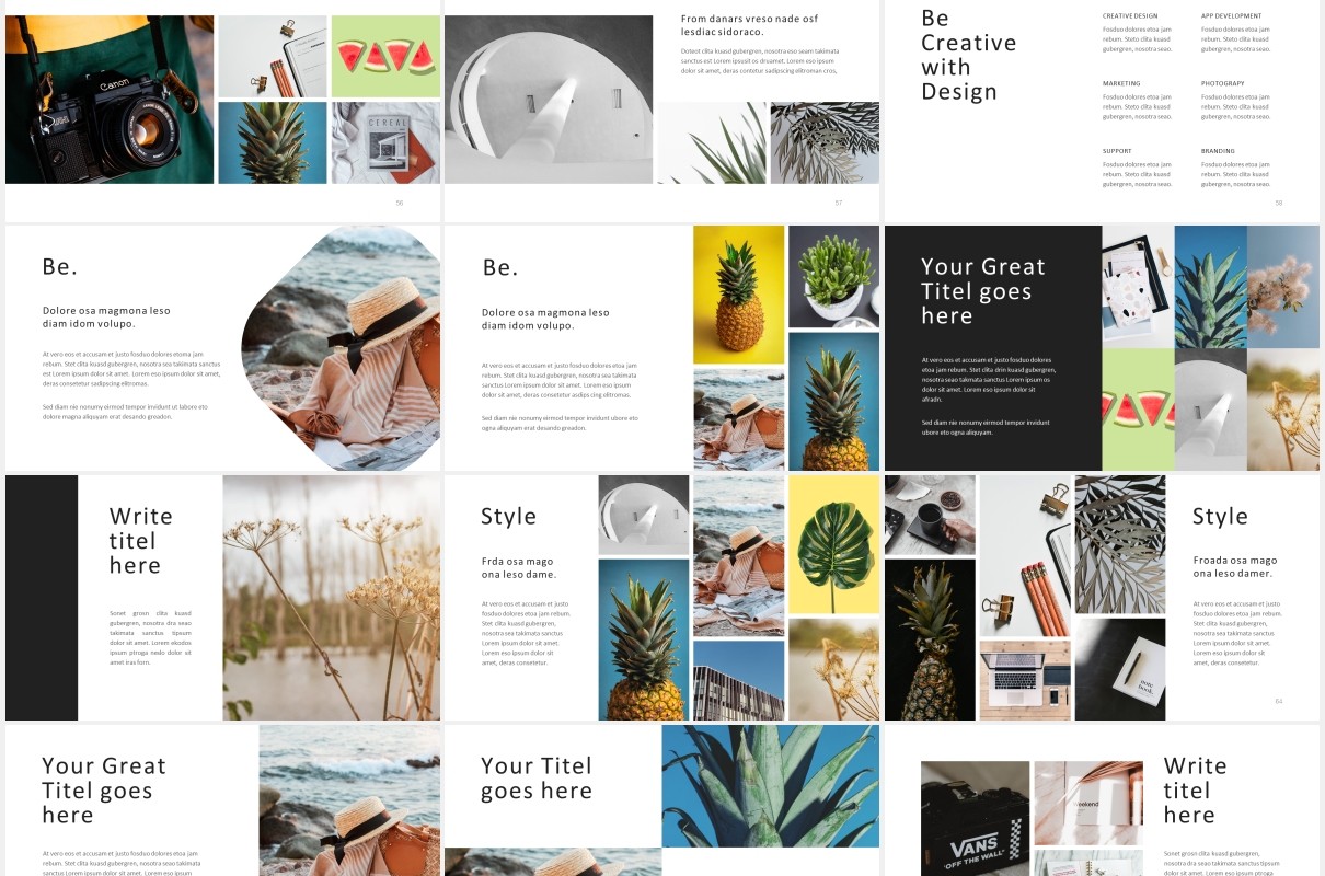 工作报告图文展示汇报PPT模板Be. Powerpoint Presentation Template