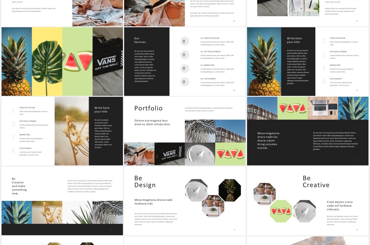 工作报告图文展示汇报PPT模板Be. Powerpoint Presentation Template