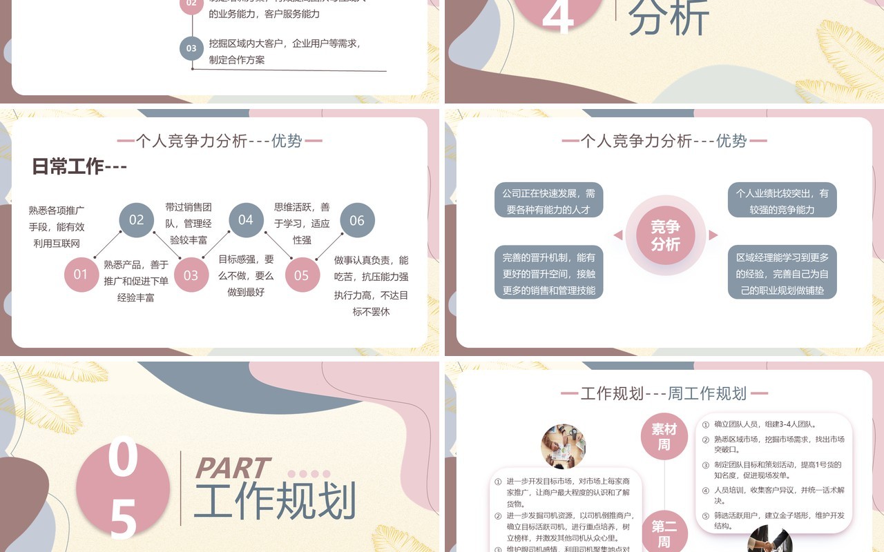 莫兰迪简约风岗位竞聘报告PPT模板
