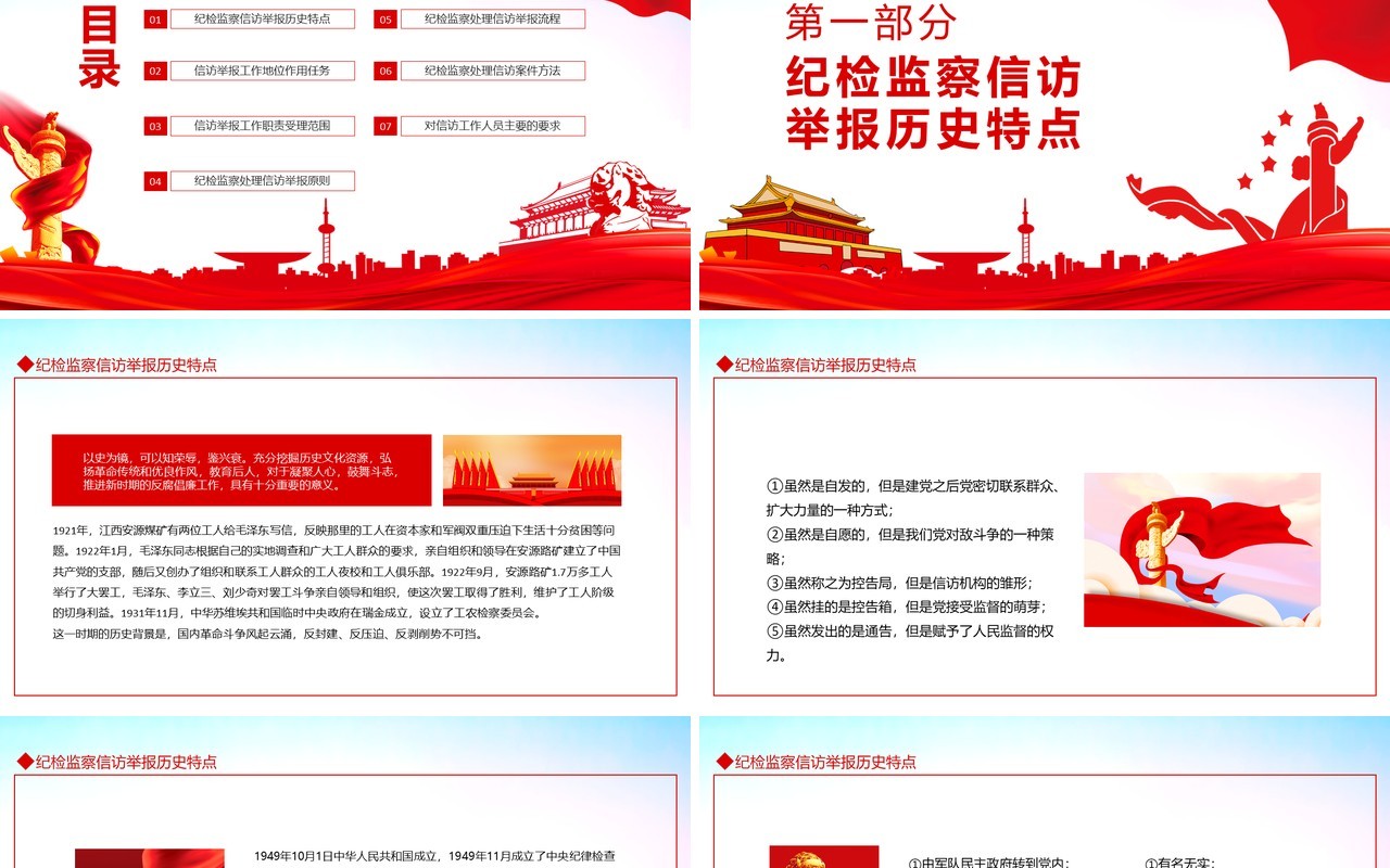 检委员监察信访举报课件动态PPT模板