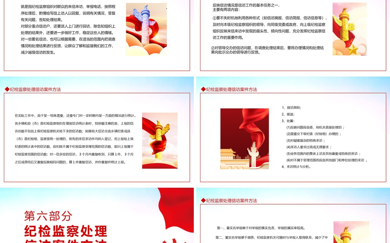 检委员监察信访举报课件动态PPT模板