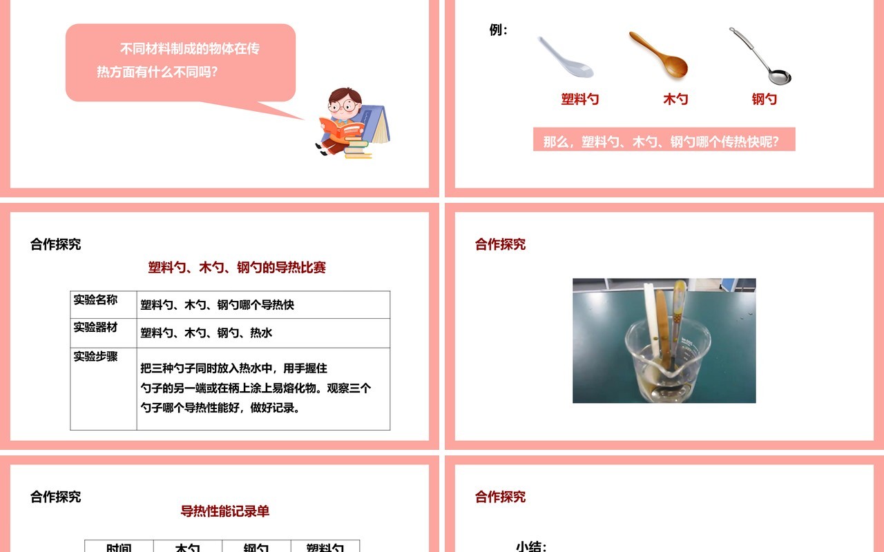 教科版五年级科学下册传热比赛课件PPT模板