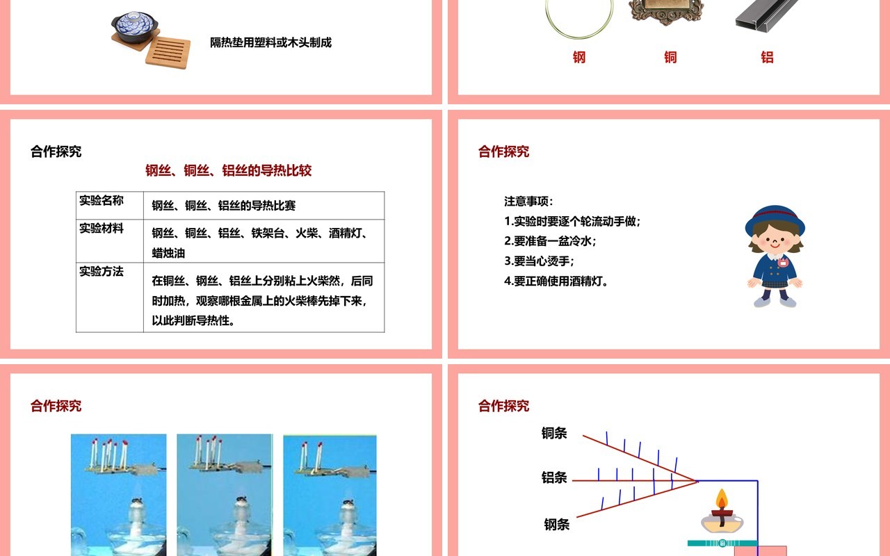 教科版五年级科学下册传热比赛课件PPT模板