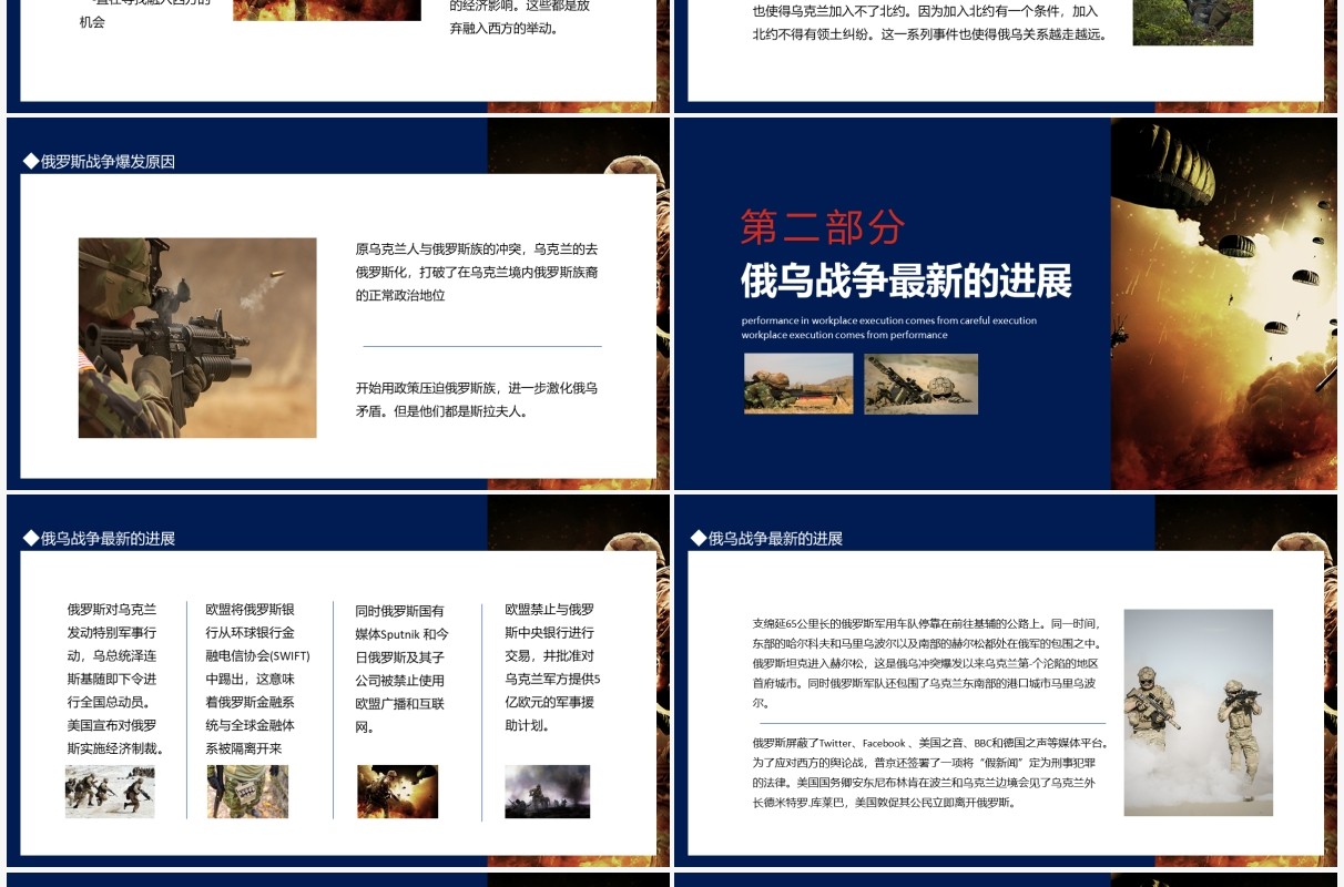 俄乌冲突专题俄罗斯和乌克兰的恩怨情仇动态PPT模板