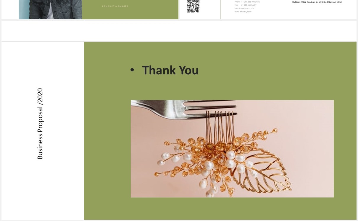 时尚简约图片排版设计摄影集展示PPT模板Yunik - Creative Powerpoint Template