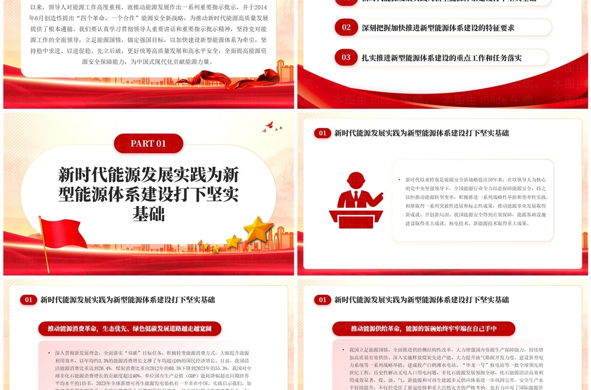建设新型能源体系提高能源资源安全保障能力PPT模板