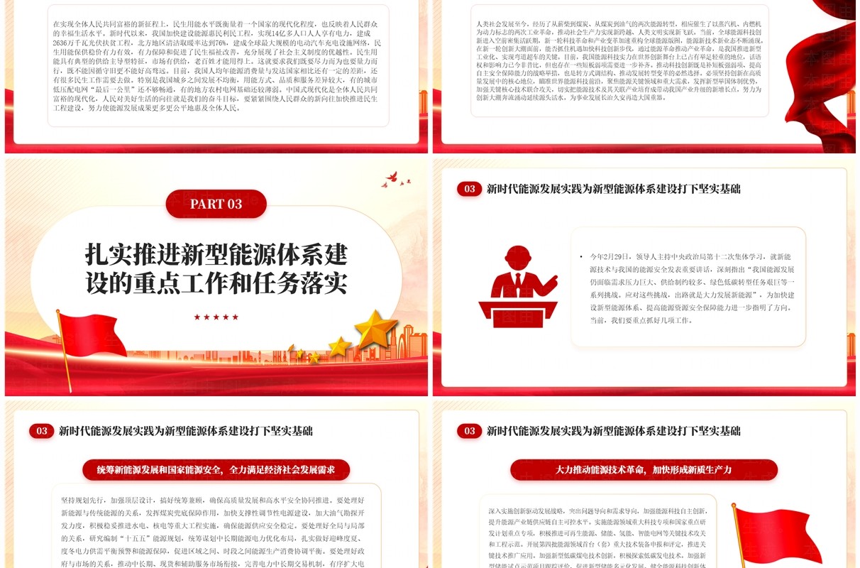 建设新型能源体系提高能源资源安全保障能力PPT模板