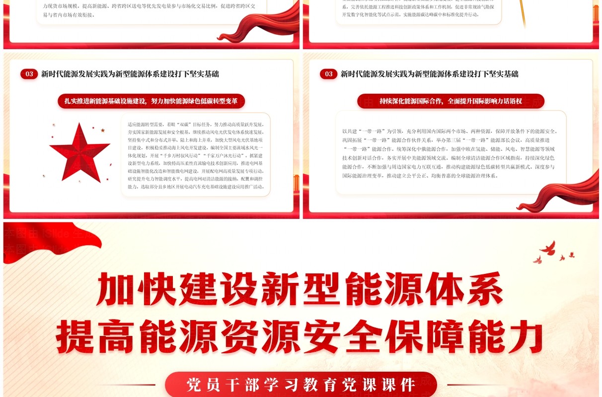 建设新型能源体系提高能源资源安全保障能力PPT模板