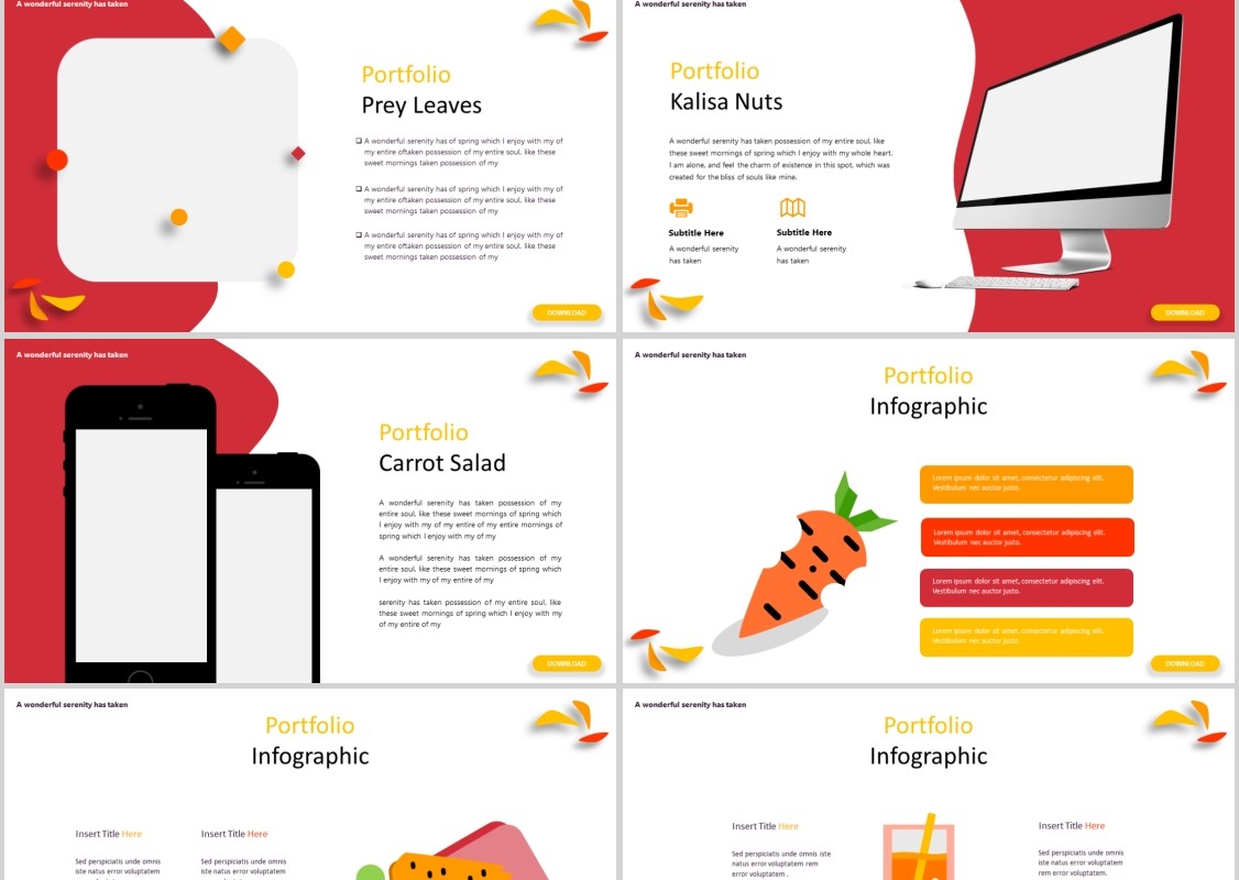 农产品展示美食餐饮PPT模板Fruiteable Powerpoint Template