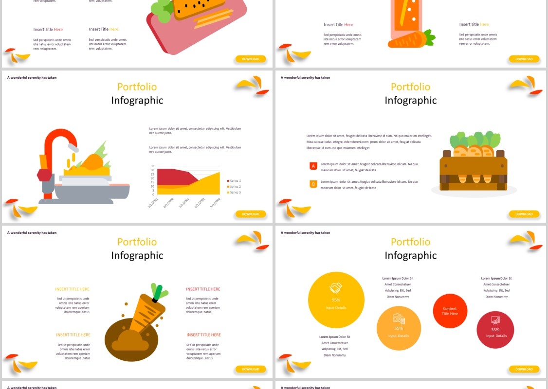 农产品展示美食餐饮PPT模板Fruiteable Powerpoint Template