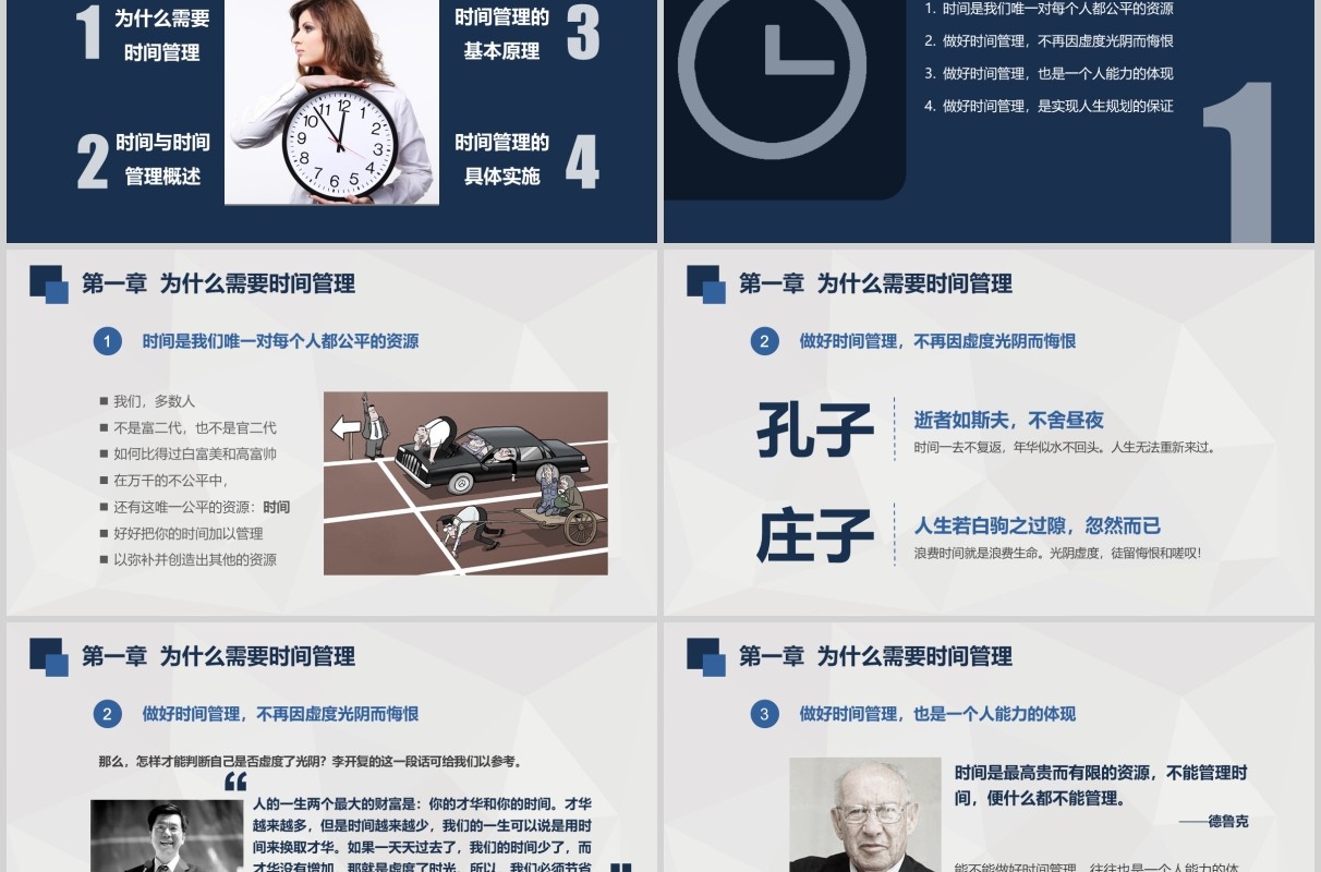 员工培训时间管理技能PPT模板