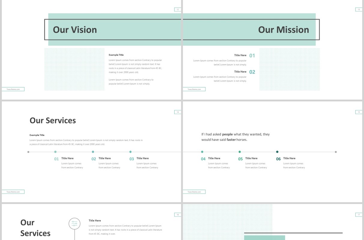 公司简介通用PPT模板Toxa powerpoint template