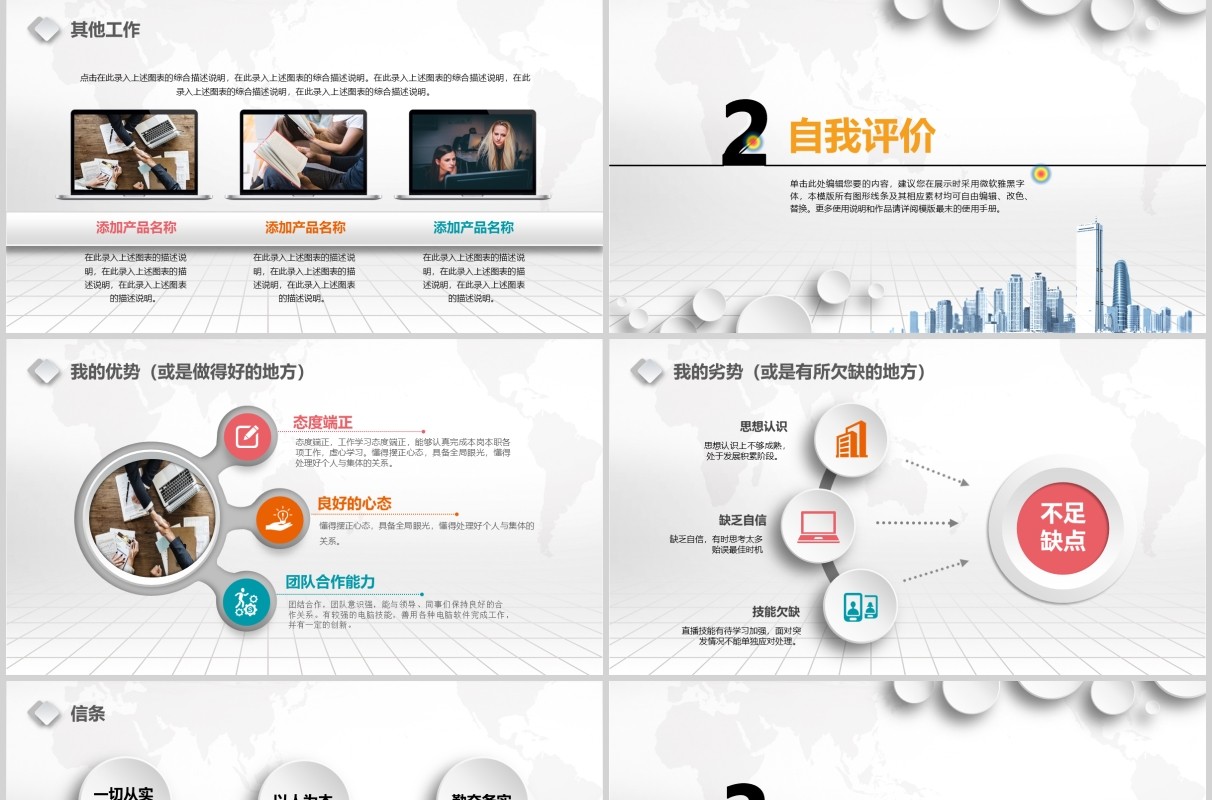 微粒体医生述职报告PPT模板