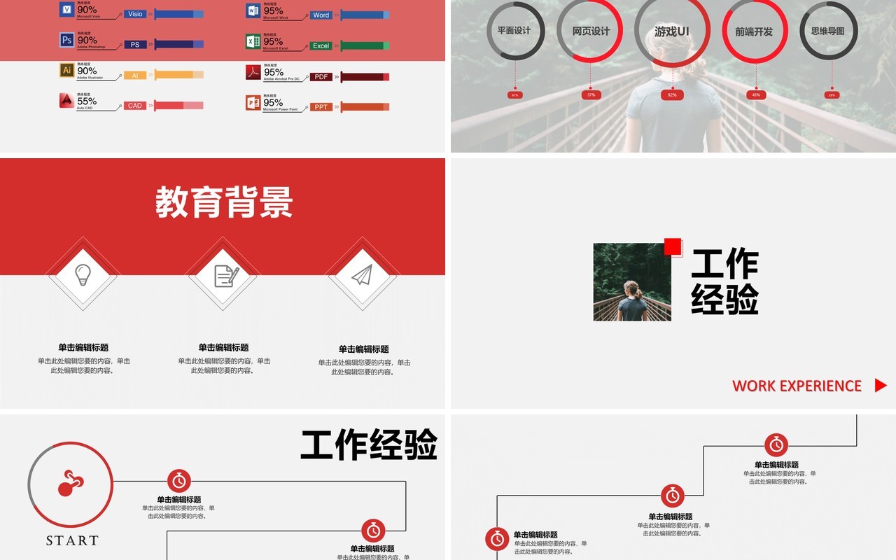 个人竞聘动态报告PPT模板