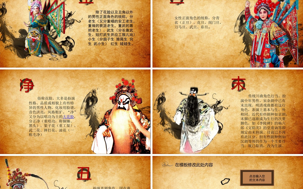 中国传承国粹京剧戏曲艺术文化传承ppt模板