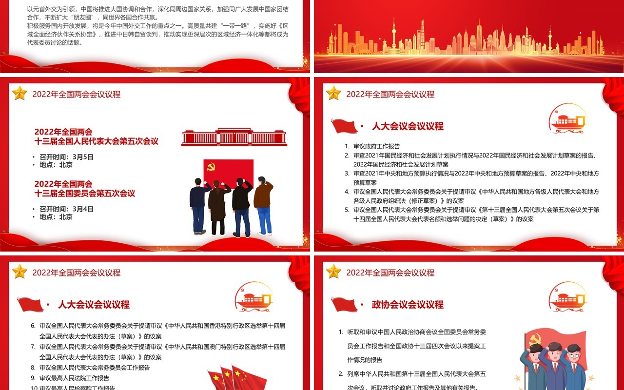 全国两会新征程传递哪些发展新信号PPT模板