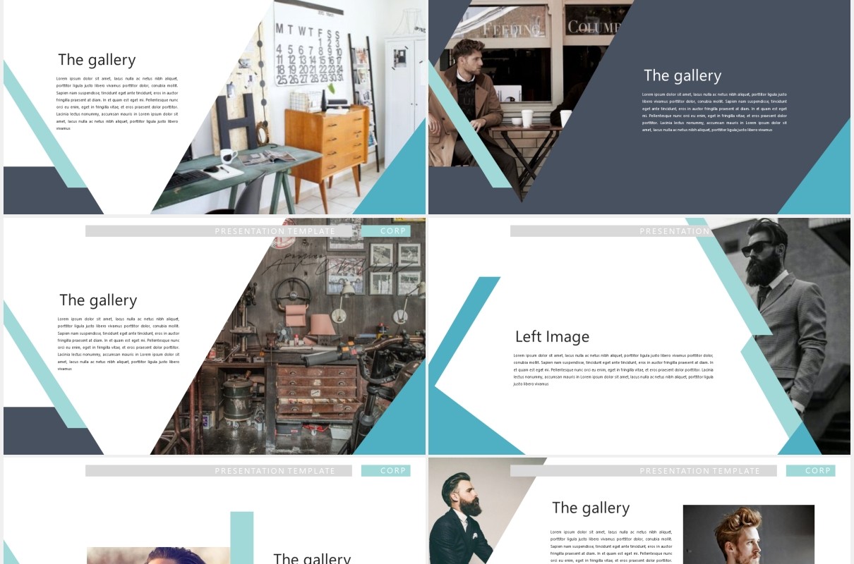 企业商务设计作品展示PPT模板Corporate Design Powerpoint