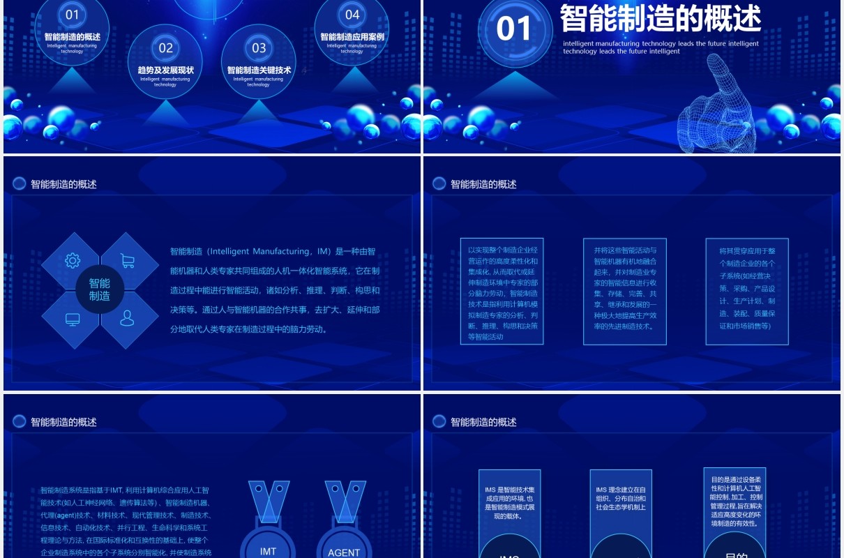 智能制造科技引领未来科技报告动态PPT模板