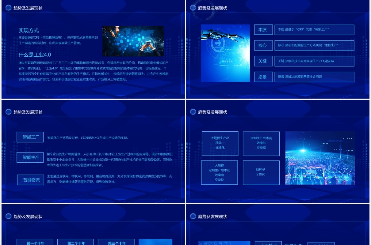 智能制造科技引领未来科技报告动态PPT模板