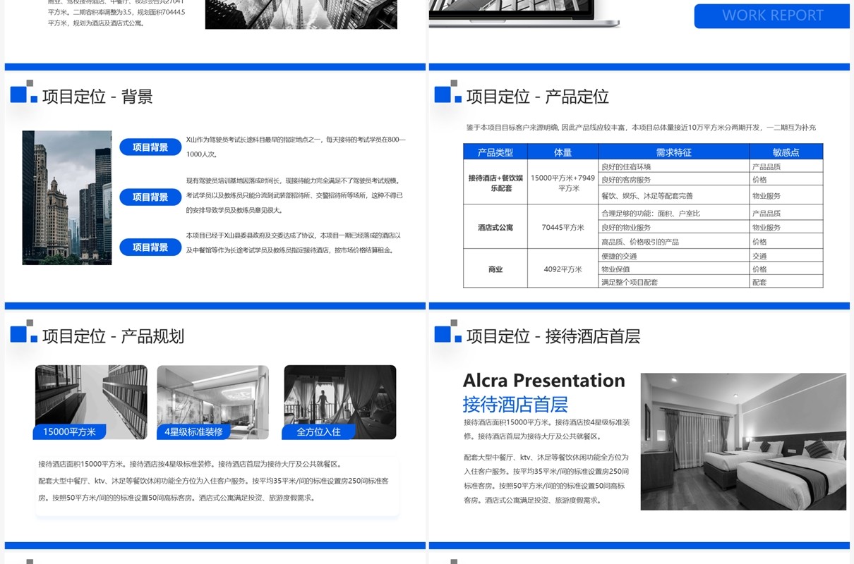 蓝色商务风企业项目投资可研报告PPT模板