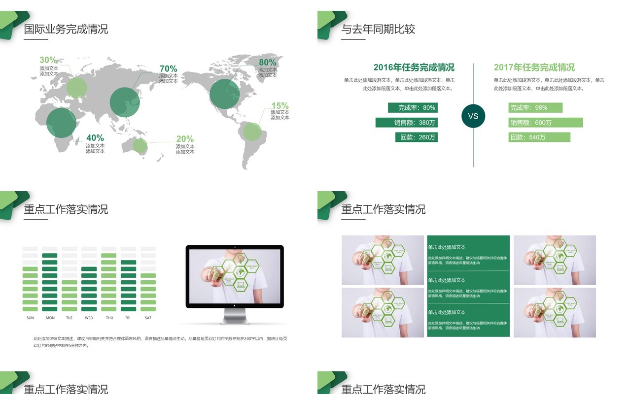 简约个人工作总结PPT工作汇报ppt