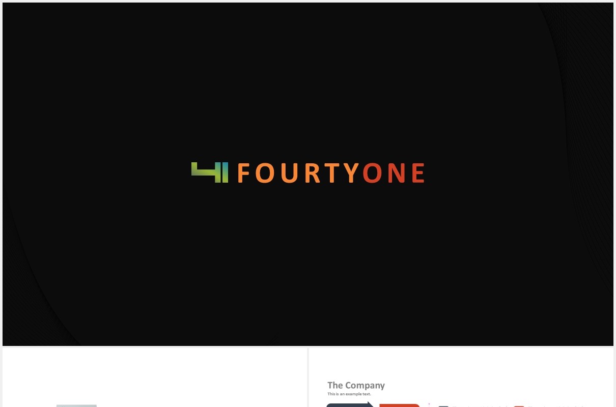 高端阶梯金字塔数据图表工作通用PPT模板fourty one powerpoint template